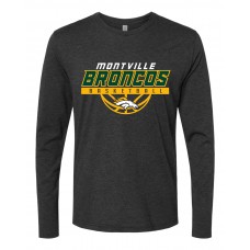Montville Lady Broncos Basketball Next Level Long Sleeve Triblend Tshirt